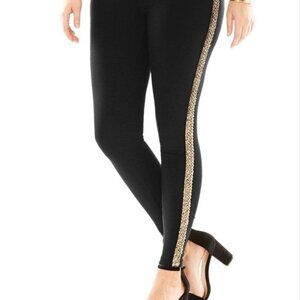 Women's Tuxedo Pant/legging sz XL - Black